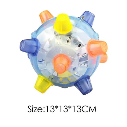 Luminous Jumping Balls Toys Flash Novelty Funny Music Dancing Balls Flashing Bouncing Ball for Dogs Chewing Pet Toys Cat Teaser