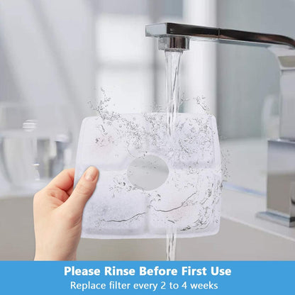 Cat Water Fountain Filter, Square 8 Packs Pet Water Fountain Filters, Cat Water Fountain Filter Replacement for Cat Water Fountain in 84Oz/2.5L