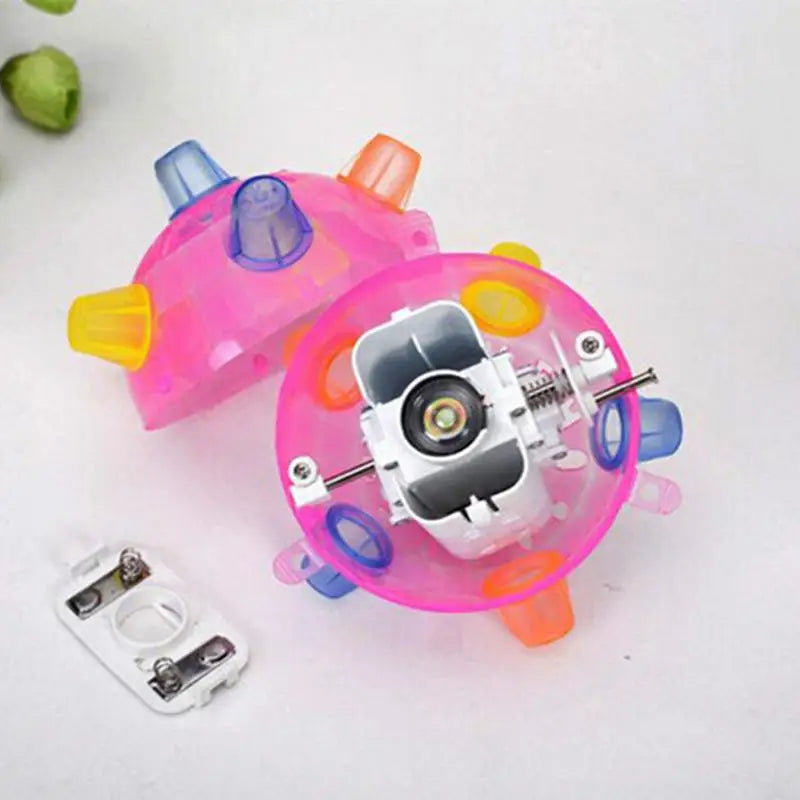 Luminous Jumping Balls Toys Flash Novelty Funny Music Dancing Balls Flashing Bouncing Ball for Dogs Chewing Pet Toys Cat Teaser